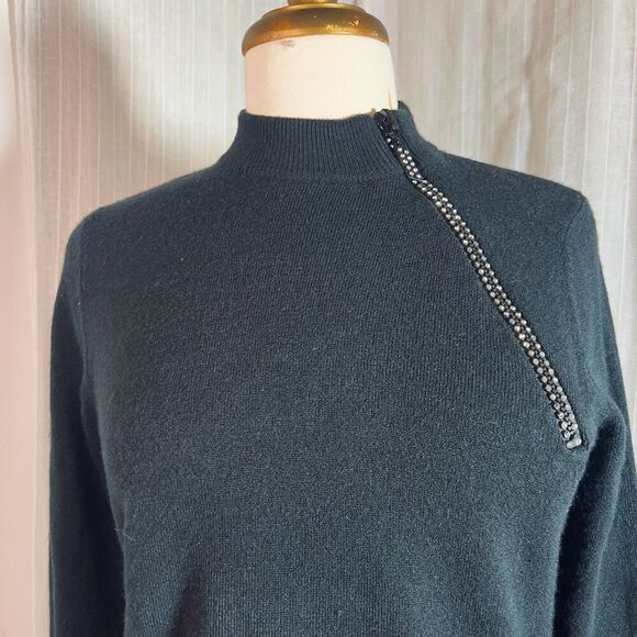 Designers Originals | Women’s | Sweater | Petite M | Black Embellished Sweater - Picture 2 of 5